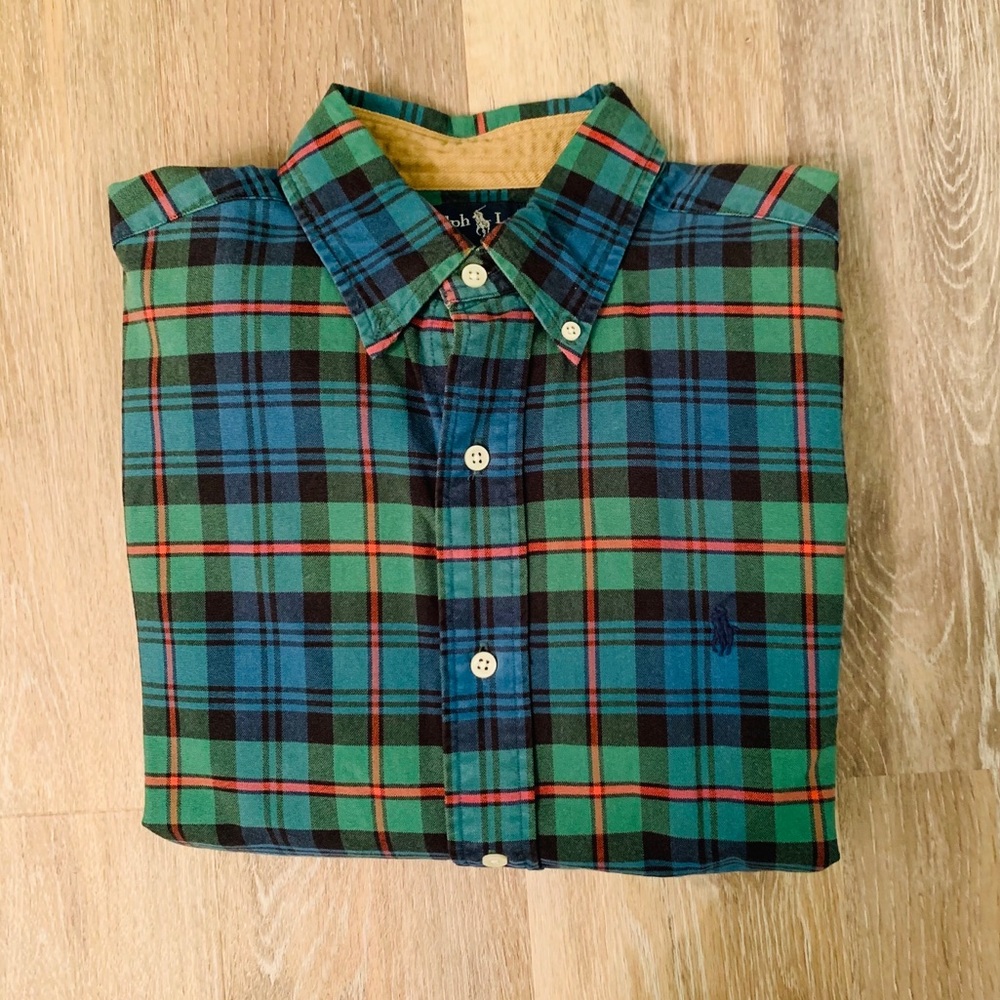 Ralph Lauren Oxford Plaid Button Down